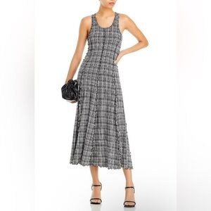Proenza Schouler White Label Matilda Check-Print Midi Dress